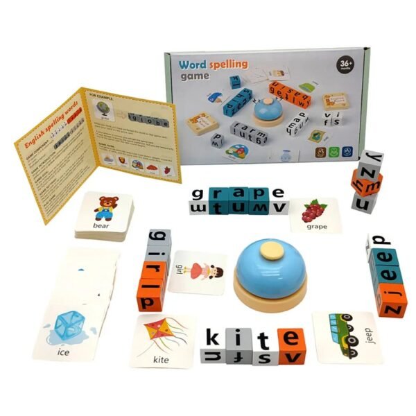 Wooden Word Spelling Game